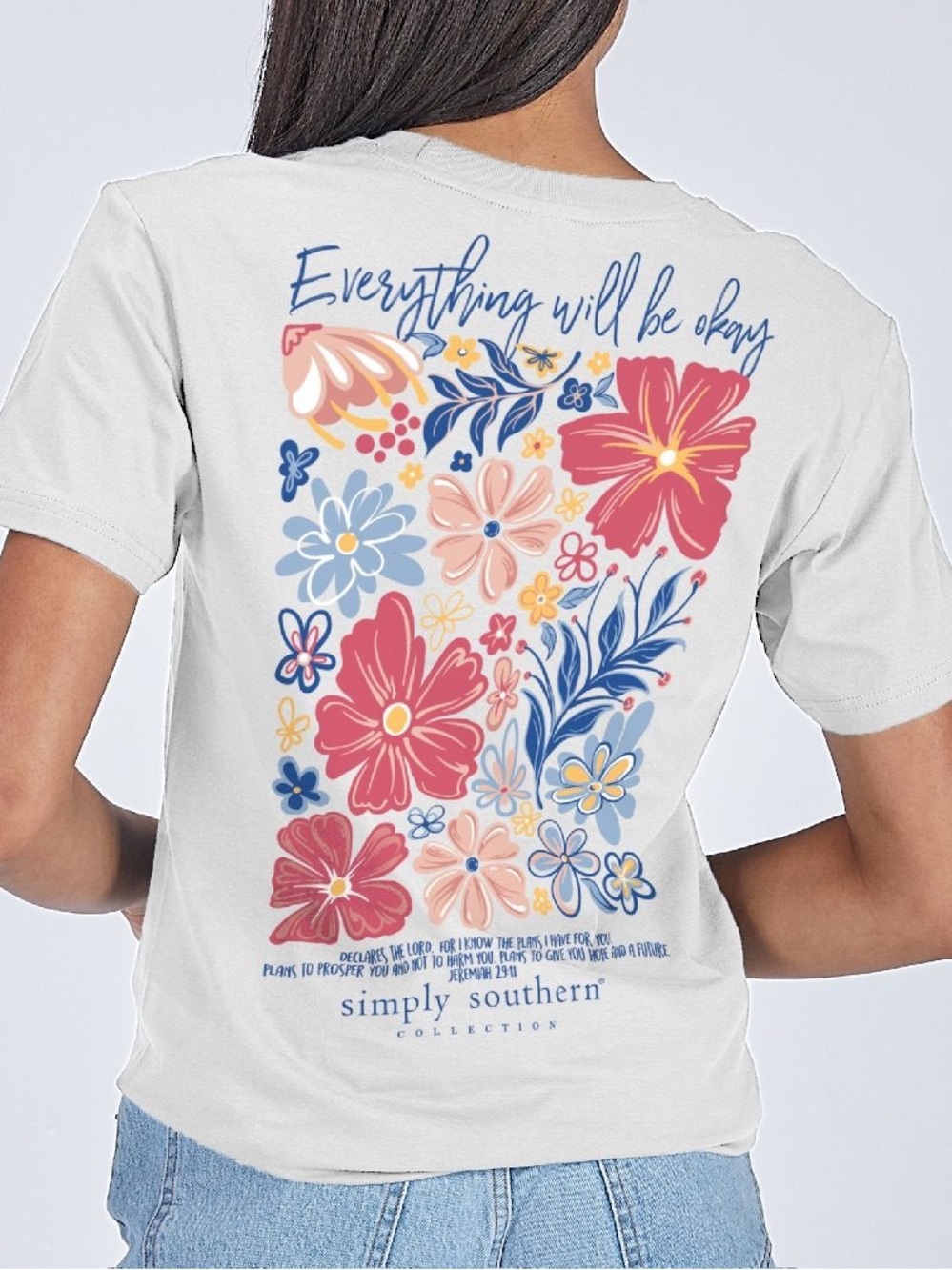 Simply Southern Floral Graphic Tee